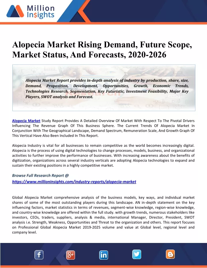 alopecia market rising demand future scope market