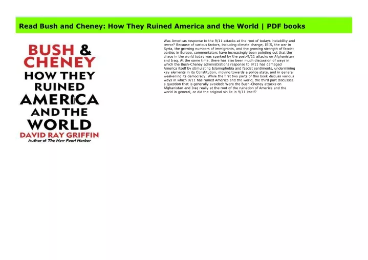 pdf download bush and cheney how they ruined