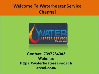 water heater repair services in Chennai