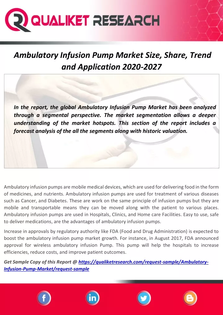 ambulatory infusion pump market size share trend