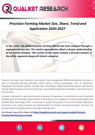 precision farming market size share trend