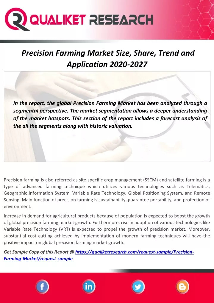 precision farming market size share trend