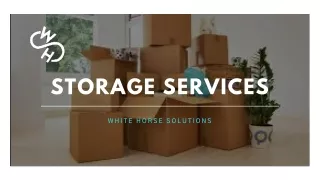 Best Storage And Moving Services In Colorado |  White Horse Solution