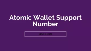 Atomic Wallet Support〖1(856) 254-3098〗Number