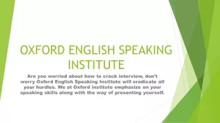 English Speaking Institute in Laxmi Nagar |Oxford Spoken Institute|