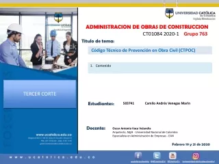 administracion de obras de construccion