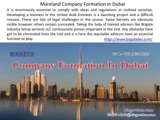 mainland company formation in dubai