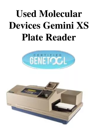 Used Molecular Devices Gemini XS Plate Reader