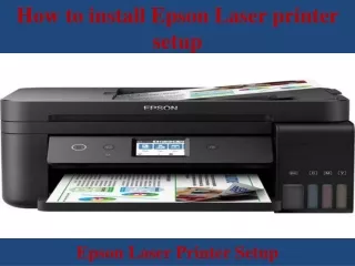 how to install epson laser printer setup