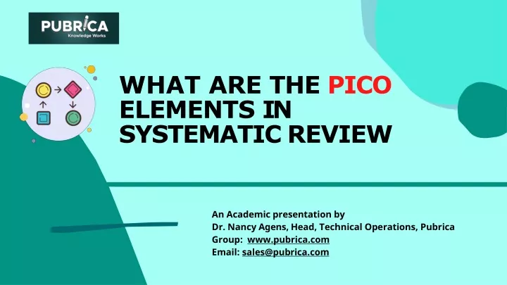 what are the pico elements in systematic review