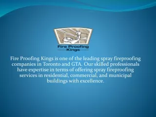 Toronto fire proofing companies-Fireproofing Kings