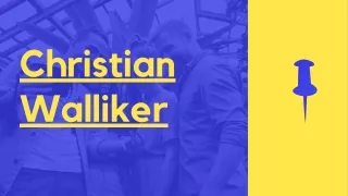 Christian Walliker - Brainstorming Geschäftsideen