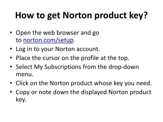 norton.com/setup - Activate Product Key