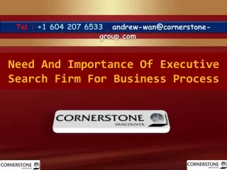 tel 1 604 207 6533 andrew wan@cornerstone group