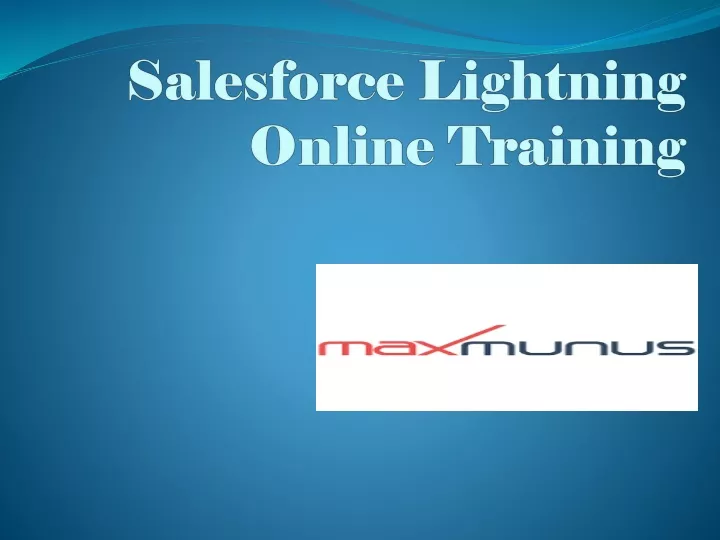 salesforce lightning online training