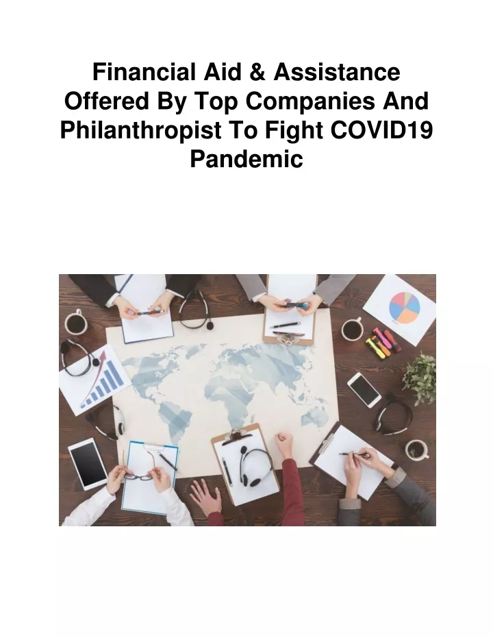 financial aid assistance offered by top companies and philanthropist to fight covid19 pandemic