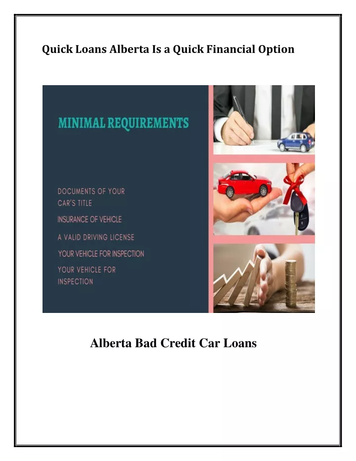 quick loans alberta is a quick financial option