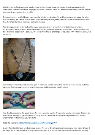 whilst it may be fun to purchase jewelry