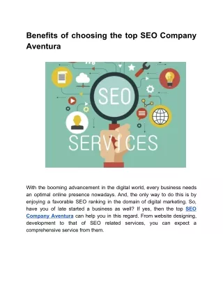 benefits of choosing the top seo company aventura
