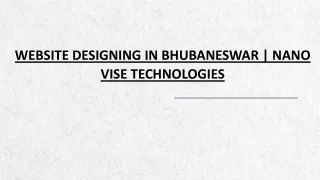 Website Designing In Bhubaneswar | Nanovise Technologies