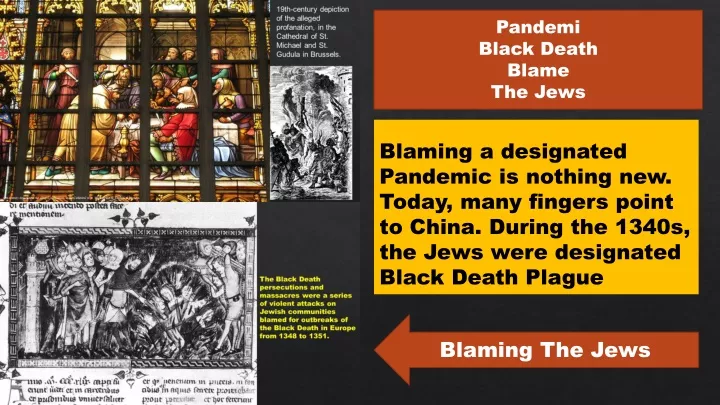 pandemi black death blame the jews