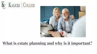 What is estate planning and why is it important?