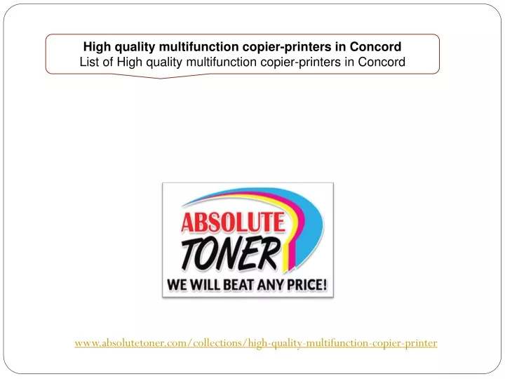 high quality multifunction copier printers