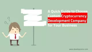 a quick guide to choose custom cryptocurrency