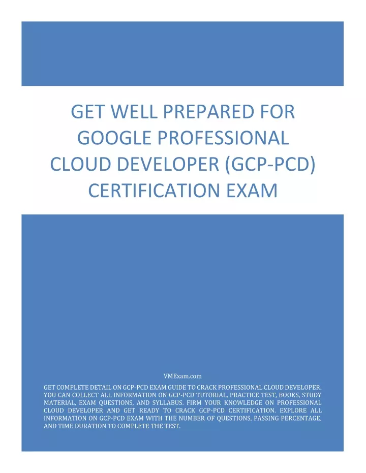 get well prepared for google professional cloud