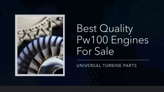 Best Quality Pw100 Engines For Sale