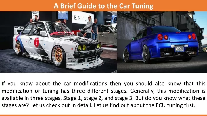 a brief guide to the car tuning