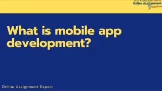 what is mobile app development