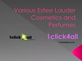 Various Estee Lauder Products at Different Price Range