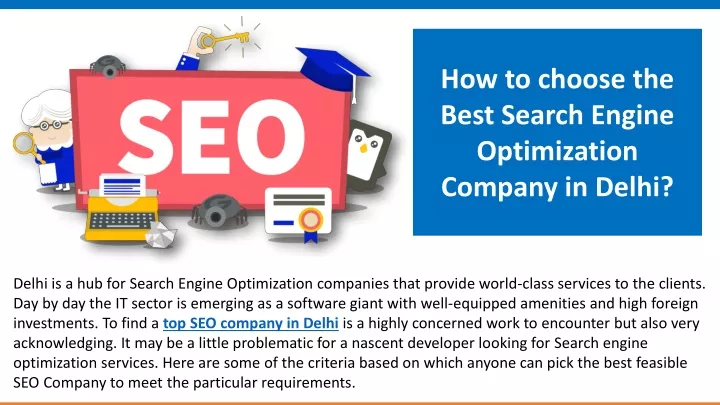 how to choose the best search engine optimization