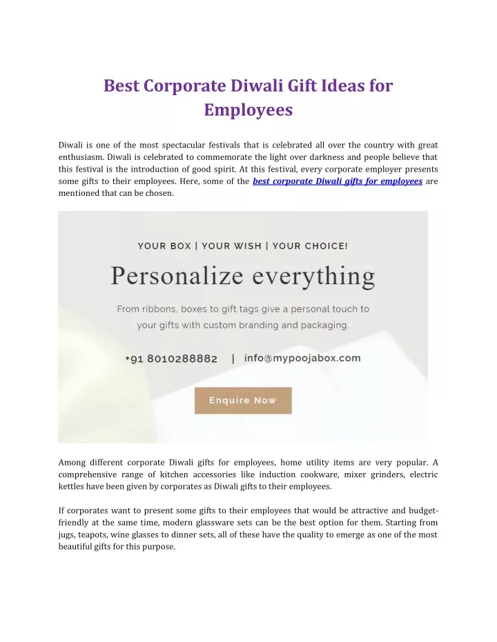 best corporate diwali gift ideas for employees