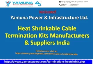 Heat Shrinkable Cable Termination Kits Manufacturers