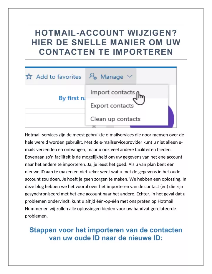 hotmail account wijzigen hier de snelle manier