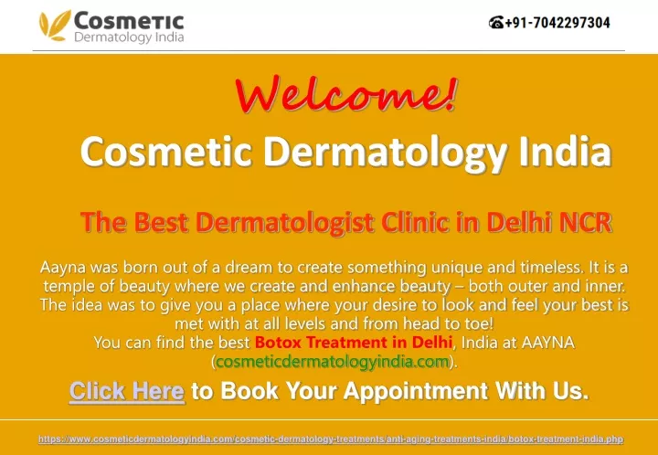 welcome cosmetic dermatology india the best