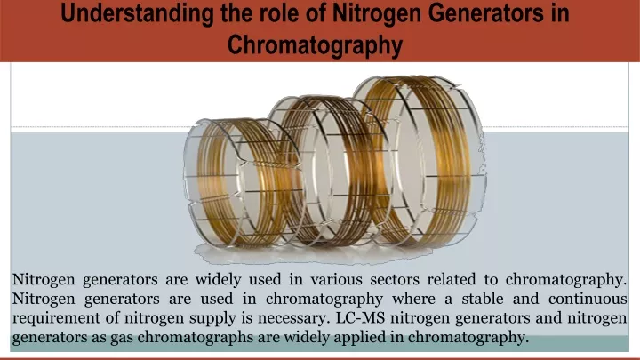 understanding the role of nitrogen generators in chromatography
