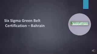 Six Sigma Green Belt Certification – Bahrain
