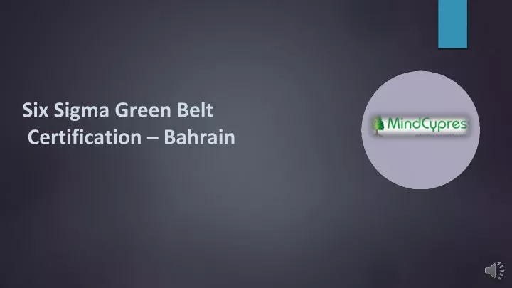 six sigma green belt certification bahrain