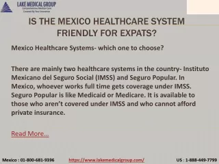 is the mexico healthcare system friendly for expats