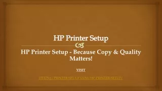 hp printer setup because copy quality matters