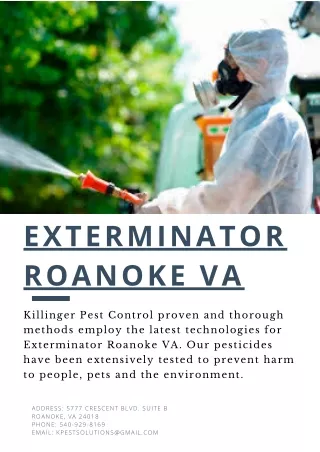 exterminator roanoke va