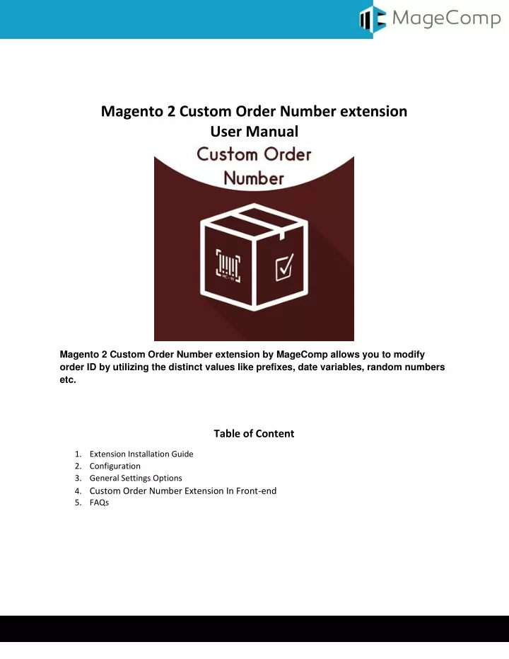 magento 2 custom order number extension user
