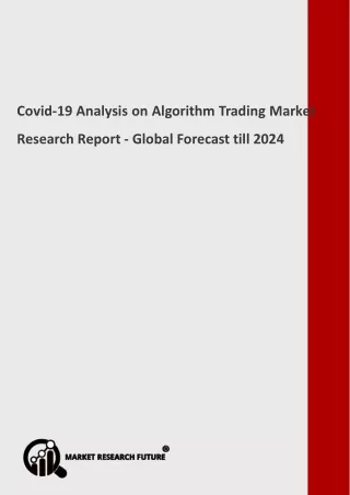 covid 19 analysis on algorithm trading market