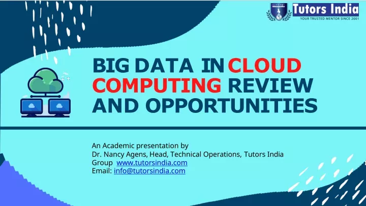 big data in cloud computing review and opportunities