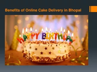 Benefits of Online Cake Delivery in Bhopal