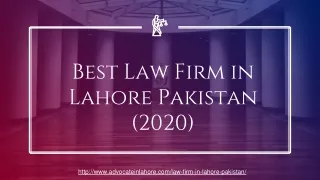 Get Legal Services With best Law Firm in Lahore Pakistan