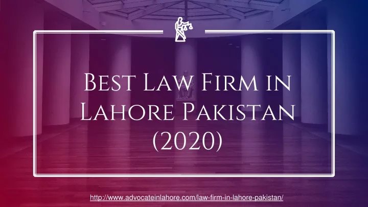 best law firm in lahore pakistan 2020